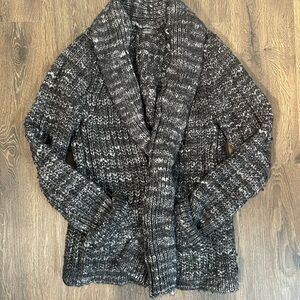 Cozy Black and Gray unisex Sweater